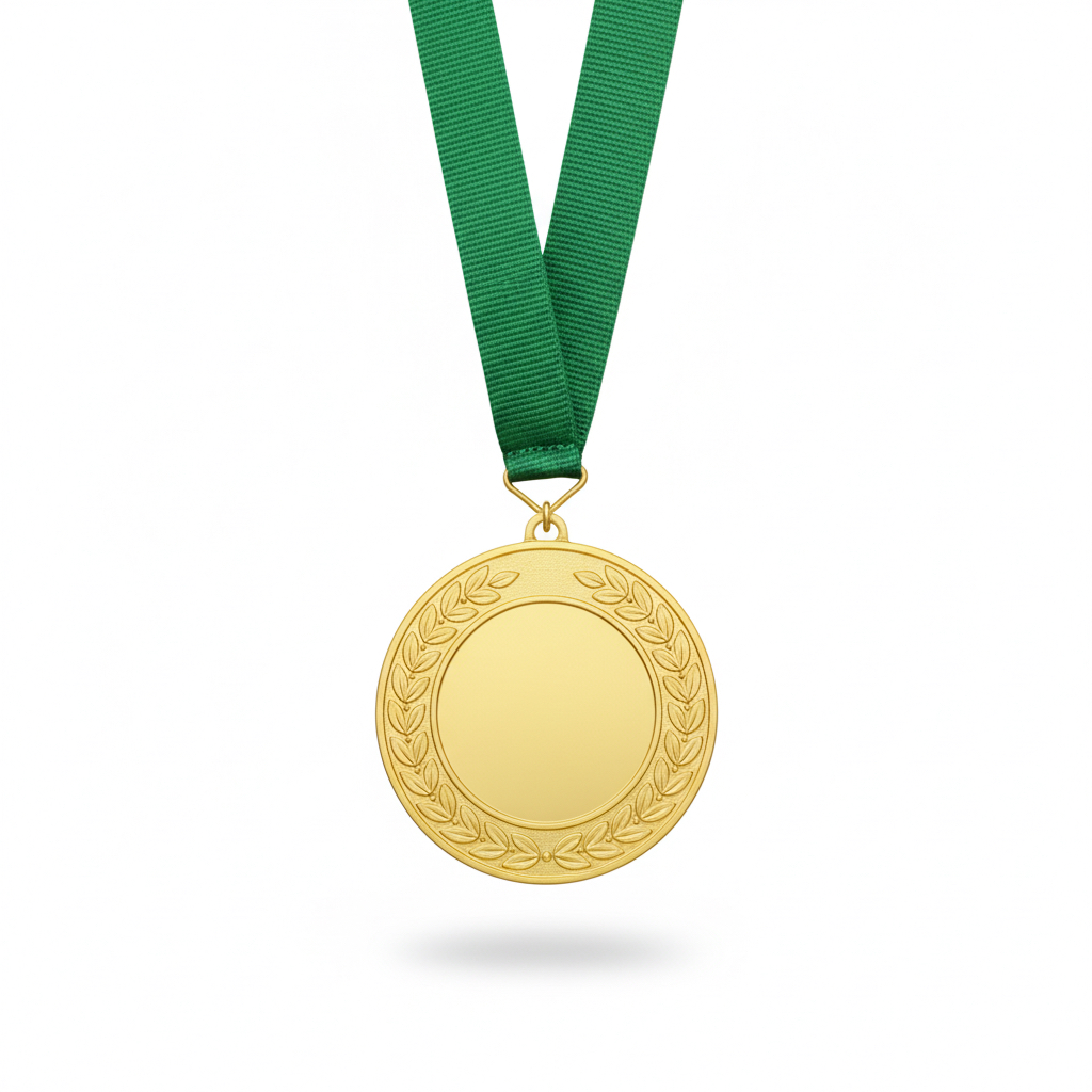 ميدالية تكريم ذهبي قابلة للطباعة