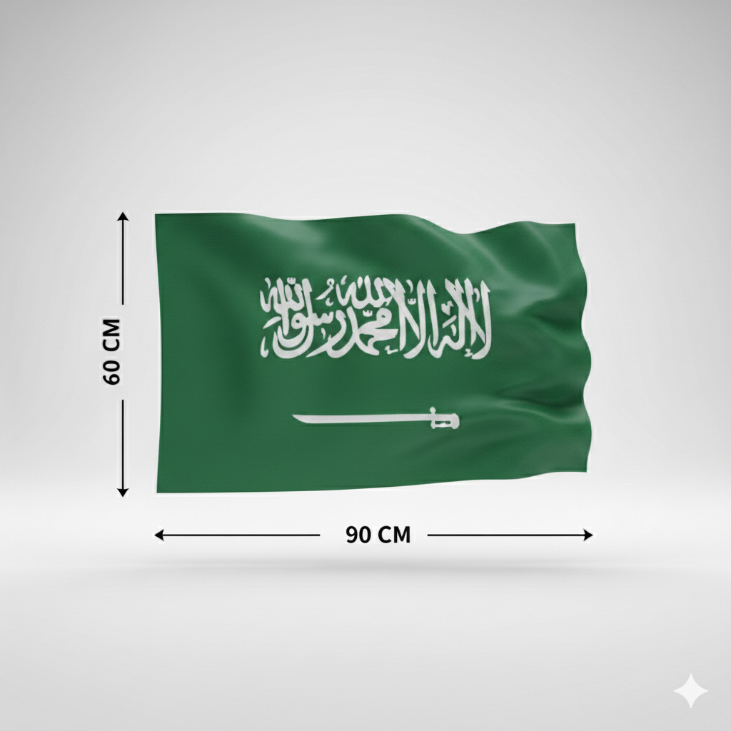 علم السعودية جبردين خارجي 60X90