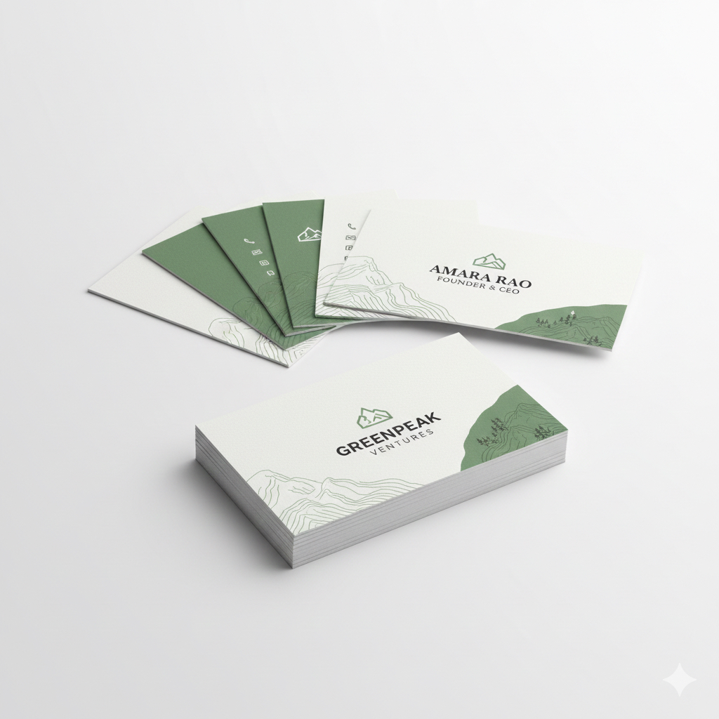 كروت بزنس كارد طباعة UV عدد 400